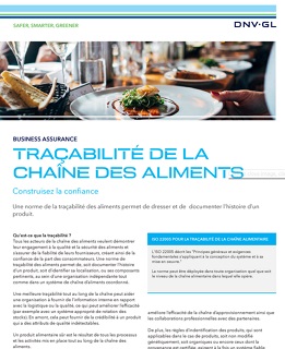 Traçabilité de la chaîne des aliments