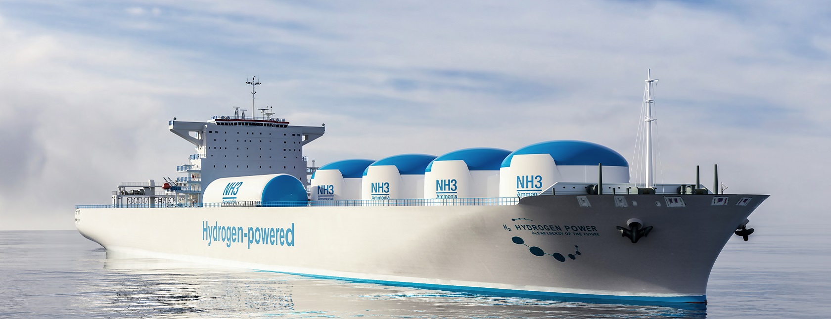 Hydrogen powered ship