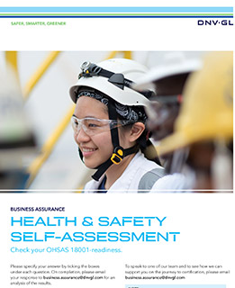 ISO 45001 - Auto-évaluation (en anglais)