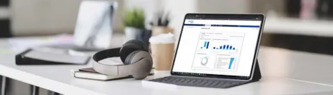 Lumina dashboard on tablet