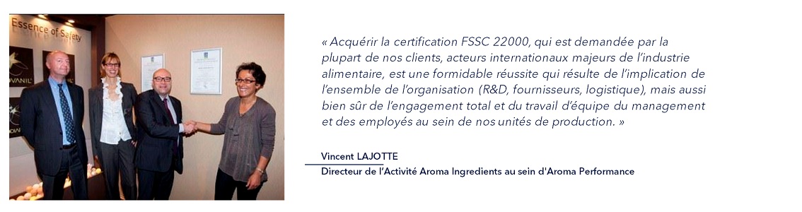 Rhodia décroche la certification FSSC 22000